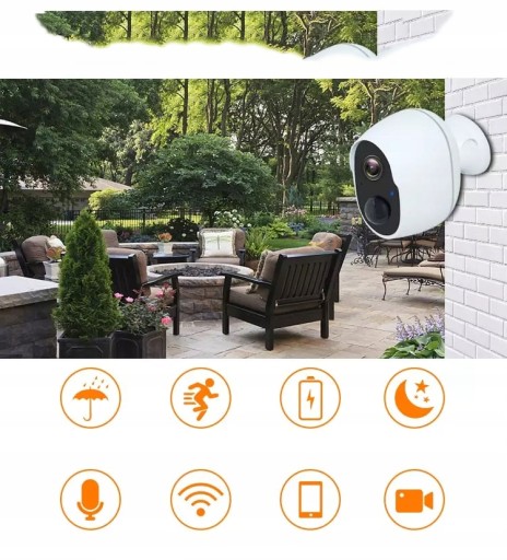 WIFI IP-КАМЕРА НАРУЖНОГО МОНИТОРИНГА 2MPX АККУМУЛЯТОР