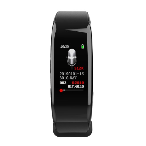 Шпионский рекордер Smartband, обнаружение голоса в формате MP3