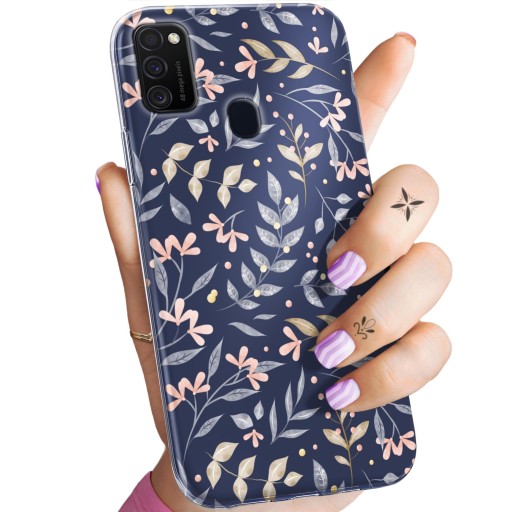 ETUI DO SAMSUNG GALAXY M21 WZORY FLORAL BOTANIKA BUKIETY OBUDOWA POKROWIEC