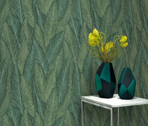 Обои для стен GREEN MARTINIQUE LEAVES 10391-07