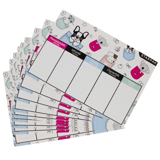 MINISY LESSON PLAN розовый с таблицей умножения A5 STARPAK набор из 25 штук