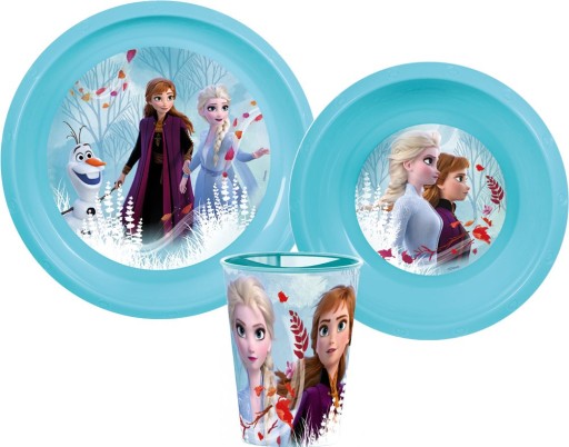 Детский обеденный набор FROZEN ICELAND 3в1