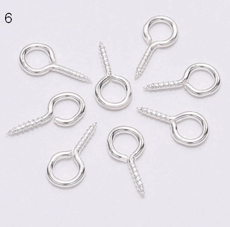 haczyki JUBILERSKIE 6,5 x 13,5 mm - wkręcane