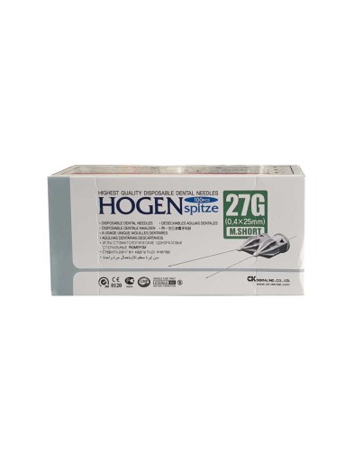 Карпульные иглы 100 шт Hogen 27G 0,4×25 мм.