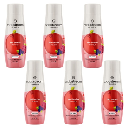 Syropy do saturatora SODASTREAM 6x Red Berries