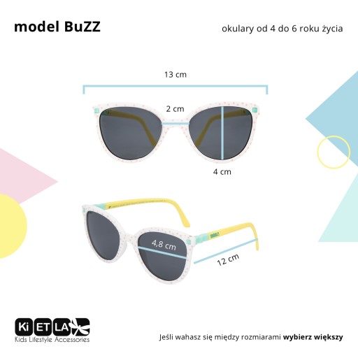 Детские солнцезащитные очки Ki ET LA KIETLA BuZZ Black Black 4-6 лет