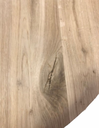 Круглая дубовая столешница - OLD OAK - FI. 50 см толщина 19 мм