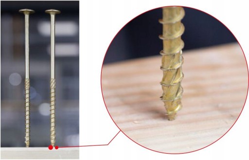 Wkręty do drewna 3x30 mm 500 szt. TORX stożkowe Klimas WKCS