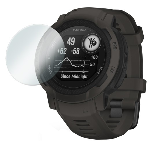 2x ЗАКАЛЕННЫХ СТЕКЛА ERBORD ДЛЯ GARMIN INSTINCT 2 + УСТАНОВОЧНЫЙ КОМПЛЕКТ