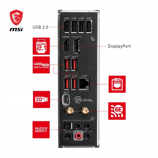 Материнская плата Msi Mag B760 Tomahawk WiFi DDR4,