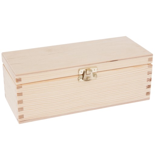Деревянный контейнер BOX 22х9см декупаж ЗАМОК