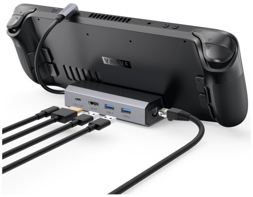 JSAUX HUB USB-C для Steam Deck HDMI 4k 100 Вт PD USB