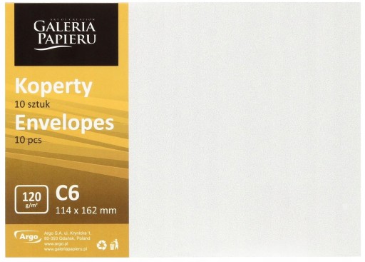 Koperty ozdobne C6 GALERIA PAPIERU Millenium diamentowa biel 10 szt