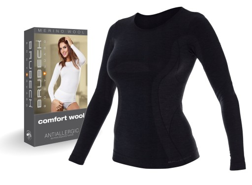 ФУТБОЛКА BRUBECK COMFORT WOOL LS11610 ТЕРМО-S -S