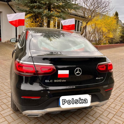 FLAGA POLSKI POLSKA na AUTO Samochód |6 Elementów| ZESTAW na EURO 2024