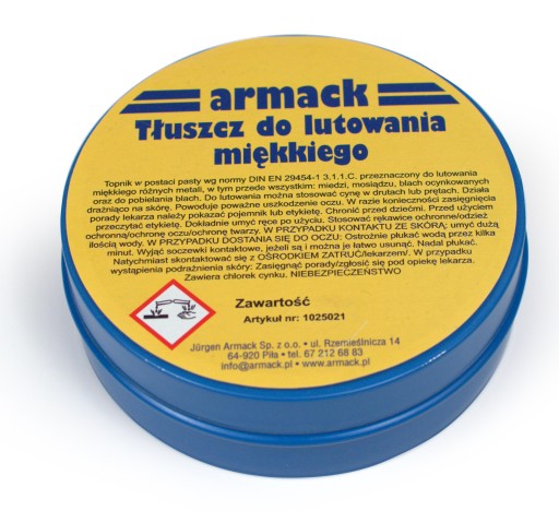 Жирный флюс для пайки Armack 250г.