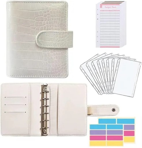Маленький кошелек-планировщик с застежкой-молнией A7 Budget Binder
