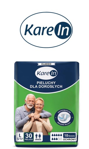 ПОДГУЗНИКИ ДЛЯ ВЗРОСЛЫХ KAREIN CLASSIC L 30 ШТ.