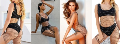 SUKIENKA NARZUTKA HALKA MINI SEXY CYRKONIE DEKOLT
