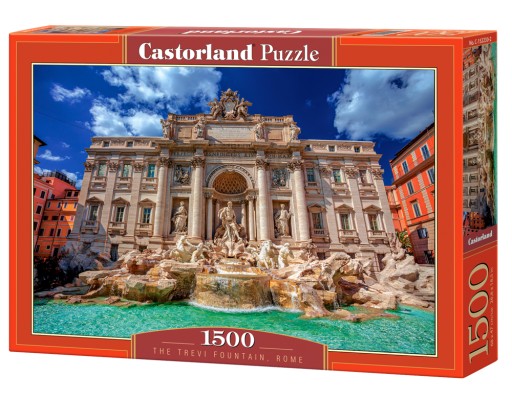 PUZZLE 1500 UKŁADANKA WIDOK FONTANNA DI TREVI RZYM WŁOCHY 9+ CASTOR