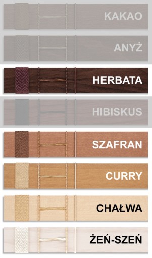 Żaluzje Drewniane na wymiar CLICKY Flip 25mm 60x180cm
