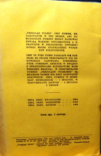 PRZEGLĄD Polski (№ 1. (31.) январь 1949 г.) [Лондон, 1949 г.]
