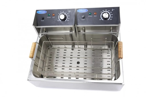 Frytkownica Elektryczna Olejowa 15L do 3kg Frytek 2 x 2500W Maxima 09365210