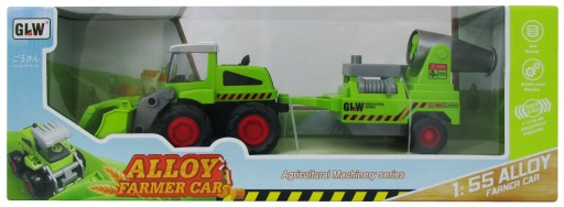 ZESTAW TRAKTOR KOMBAJN PRZYCZEPA Z MASZYNĄ