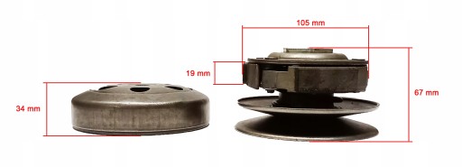СЦЕПЛЕНИЕ В КОМПЛЕКТЕ BELL SCOOTER 4T GY6 50 80 QMB