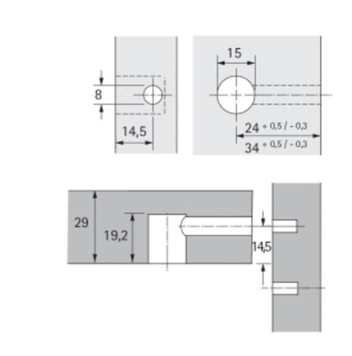 15/29 RASTEX COLLAR эксцентриковый (10 шт), HETTICH