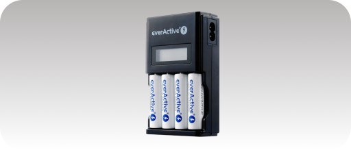 Зарядное устройство для никель-металлогидридных аккумуляторов AA AAA everActive NC-450 Black LCD
