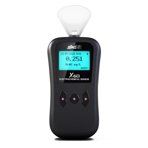 Алкотестер ALKOHIT X60 без загубника АЛЮМИНИЕВЫЙ корпус.