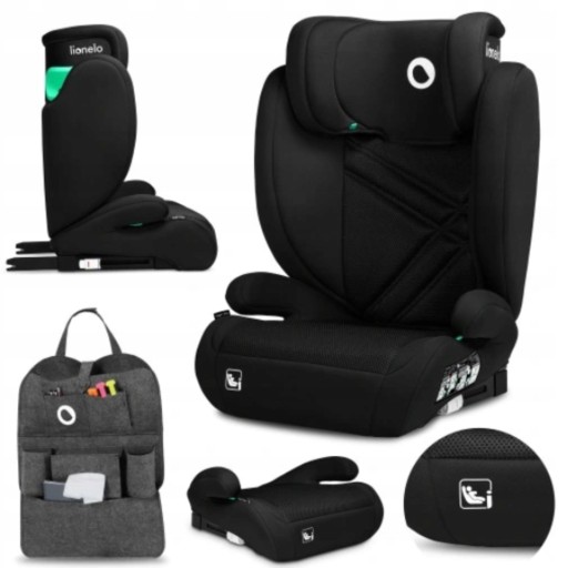 Автокресло Isofix, регулировка подголовника I-SIZE 100-150см Lionelo HUGO
