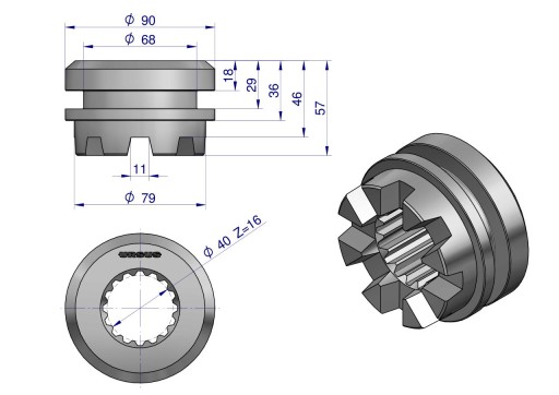 Sprzęgło blokady C-360 C 360 ORYGINAŁ URSUS