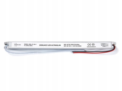 Модульный блок питания для светодиодных лент ULTRASLIM 12В 36Вт 3А