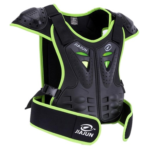 Dziecięca kamizelka ochronna Motocross Chest Green S