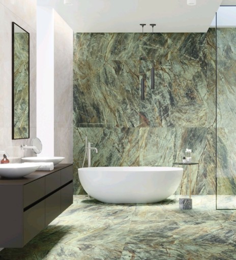 Плитка для стен и пола Brazil green 120х120 2 класс, зеленая, Cerrad