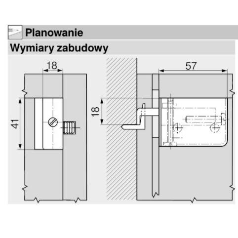 ВЕШАЛКА ДЛЯ ШКАФА КАК BLUM 130 КГ L+R - 100 КОМПЛЕКТ