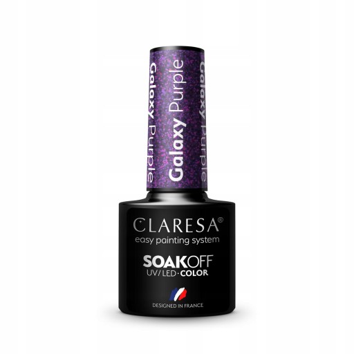 Лак для ногтей Claresa Galaxy Hybrid блестящий фиолетовый