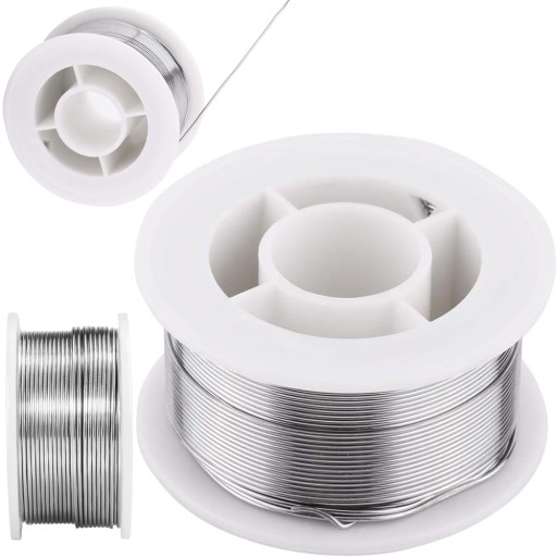 Cyna lutownicza do lutowania do elektroniki z topnikiem 80g 1mm rolka