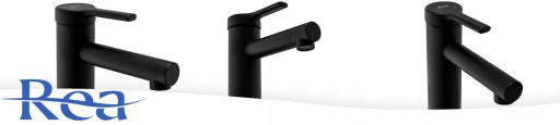 BATERIA UMYWALKOWA PIXEL CZARNA BLACK WYSOKA - REA