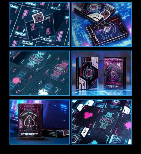 Набор из 3 карточек для велосипедов Cyberpunk Cybercity/Cybernetic/Hardwired