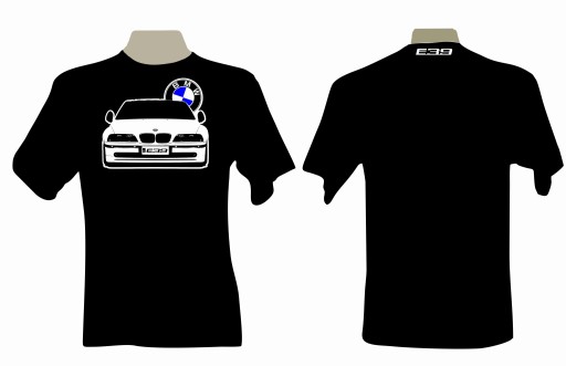 ФУТБОЛКА Футболка с фанатским принтом BMW E39 спереди