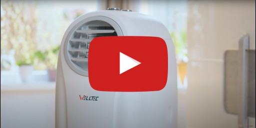 ПОРТАТИВНЫЙ БЕСШУМНЫЙ КОНДИЦИОНЕР WELLTEC ACH1212 5 в 1 WiFi 3,5 кВт 65 м² + ПРОКЛАДКА