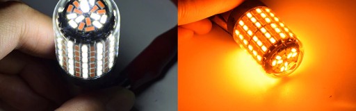 LED P21/5W BAY15D DUAL БЕЛЫЙ ОРАНЖЕВЫЙ CANBUS