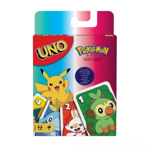 Семейные карточные игры UNO Pokemon, игральные карты, 112 шт., для подарка ребенку
