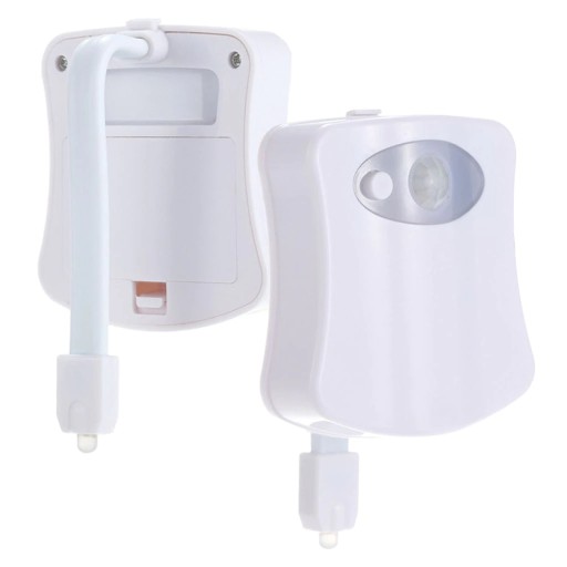 LAMPKA LED DO WC DO TOALETY ŚWIATEŁKO NA NOC CZUJNIKRUCHU ŚWIATŁA