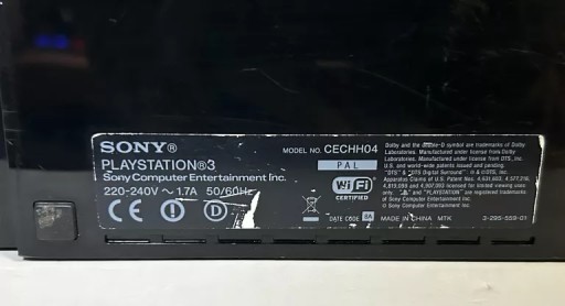 КОНСОЛЬ ДЛЯ PLAYSTATION 3 FAT CECHH04