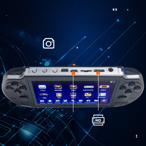 Портативная игровая консоль MINI RETRO x7 ПОЛЬСКОЕ МЕНЮ Камера 1000 ИГР
