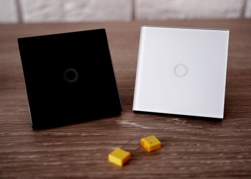 Сенсорный переключатель с одним белым стеклом WIFI + RF SMART Ewelink